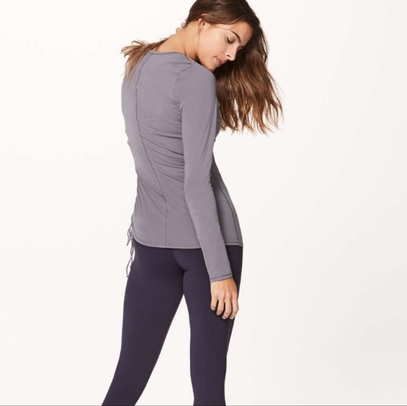 Lululemon Cinch It Long Sleeve Dusky Lavender 2/4 - Picture 2 of 6